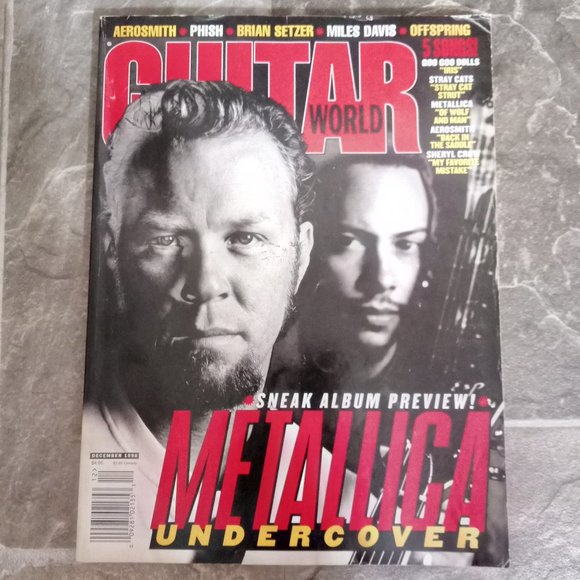 Guitar World Other Guitar World Metallica Undercover Dec 998 Vol 18